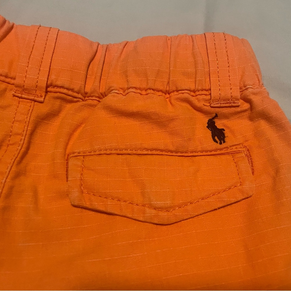 Polo by Ralph Lauren Vibrant Orange Boys Cargo Shorts Size 5 - Picture 3 of 5